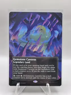 MTG Gemstone Caverns (0151) (Borderless) (Galaxy Foil) Edge of Eternities EOS - Image 1