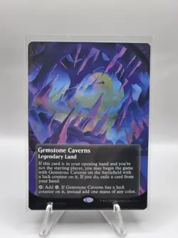 MTG Gemstone Caverns (0151) (Borderless) (Galaxy Foil) Edge of Eternities EOS - Image 2