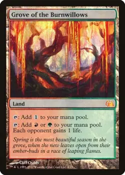 Grove of the Burnwillows - Foil From the Vault: Realms MP MTG - Image 1