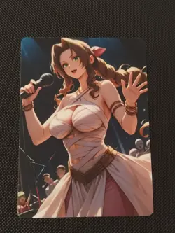 Waifu Sexy Anime Cards Custom Holo - Final Fantasy VII -Aerith Gainsborough #1 - Image 2