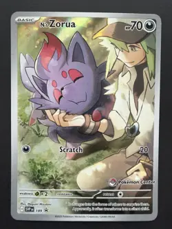 N's Zorua 189 Pokemon Center Exclusive - Scarlet & Violet Black Star Promo NM/M - Image 1
