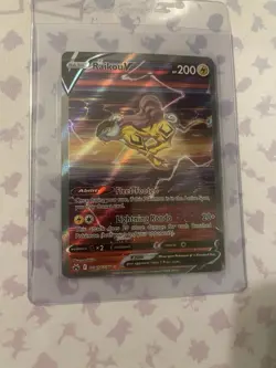Pokemon TCG Raikou V Crown Zenith Holo Ultra Rare Card GG41/GG70 - Image 2
