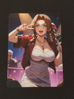 Waifu Sexy Anime Cards Custom Holo - Final Fantasy VII -Aerith Gainsborough #3 - Image 2