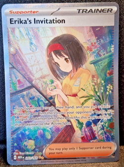 Pokemon TCG Scarlet & Violet 151 Erika’s Invitation SIR 203/165 NM - Image 1