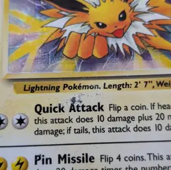 Pokemon TCG jungle Set Holo Rare Jolteon 4/64 - Image 2