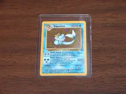 Pokemon TCG Vaporeon 12/64 Jungle Holo - Unlimited - Near Mint - Image 1