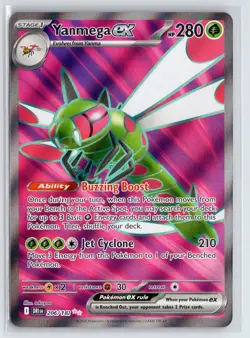 Pokemon SV10: Destined Rivals #206/182 Yanmega ex NM - Image 1