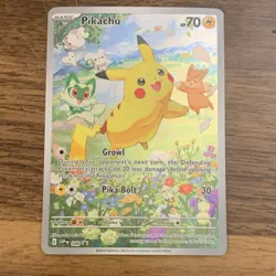 Pokemon Pikachu 088 SVP Scarlet & Violet Promo Full Art Holo Card English - Image 1
