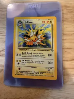 Pokemon TCG Jolteon Jungle 4/64 Holo Unlimited Holo Rare - Image 1