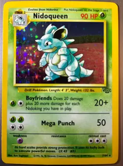 Pokemon TCG Nidoqueen Jungle 7/64 Holo Unlimited Holo Rare - Image 1