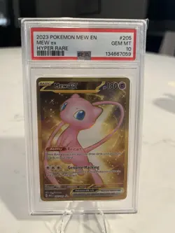 Mew ex 205/165 PSA 10 Pokemon SV: 151 Hyper Rare - Image 1