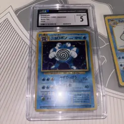 1999 Pokemon Base Unlimited #13 Poliwrath Holo R CGC 5 - Image 3
