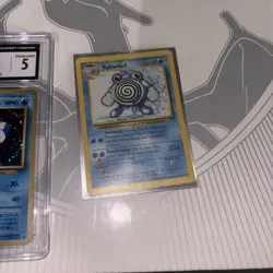 1999 Pokemon Base Unlimited #13 Poliwrath Holo R CGC 5 - Image 4