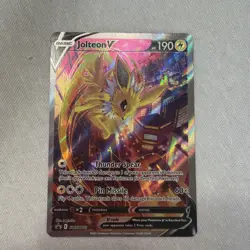 Pokemon Jolteon V SWSH183 Sword & Shield Promo Full Art Holo Card - Image 1