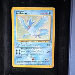 Pokemon Articuno Fossil Holo Rare Unlimited 70 HP Basic 2/62 English - Image 1