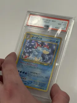 2000 PSA 8 Feraligatr #160 Holo Rare Pokemon TCG Japanese Neo Vintage Graded - Image 4