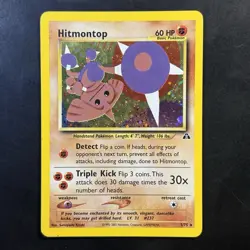 Pokemon Vintage Holo Hitmontop Neo Discovery 3/75 Rare - Image 1