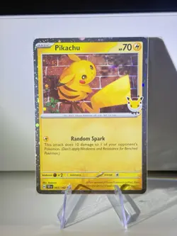 Pikachu 051 /162 Promo 2026 Pokemon Day Stamped English Near Mint #1 - Image 1