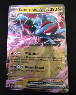 Salamence ex 114/159 Double Rare Journey Together Pokemon Near Mint - Image 1