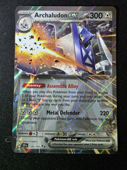 Archaludon ex 130/191 Holo Sv08: Surging Sparks Pokemon TCG NM 2024 - Image 1