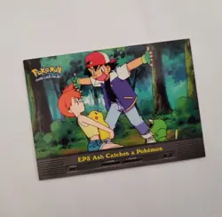 Pokemon Topps EP3 Ash Catches a Pokemon Trading Card 2000 TV Animation Edition - Image 1