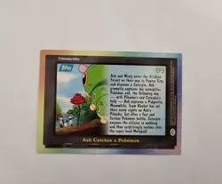 Pokemon Topps EP3 Ash Catches a Pokemon Trading Card 2000 TV Animation Edition - Image 2