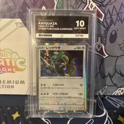Pokemon Japanese Rayquaza Promo ACE 10 V Store purchase campaign 003/S-P - Image 1