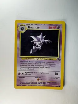 Pokemon Haunter Fossil Holo Rare 6/62 50 HP Unlimited 1999 Wizards English - Image 1