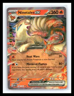 💥 Ninetales ex 038/165 Pokemon TCG Sv: Scarlet & Violet 151 Holo 2023 - Image 1
