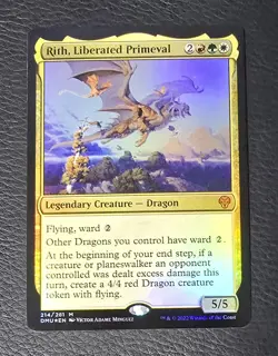 Rith, Liberated Primeval Dominaria United Foil MTG Magic NM Card - Image 1