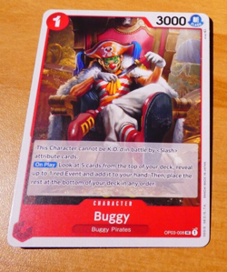 ONE PIECE PILLARS OF STRENGTH ENGLISH CARD GAME CARTE BUGGY OP03-008 EN #2 - Image 1