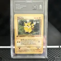 🔥Pokemon Pikachu TCG Jungle Card 60/64 1st Edition Common TAG 8🔥 - Image 1