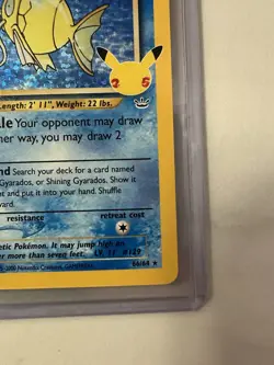 Pokemon TCG Shining Magikarp Celebrations Holo Card (66/64) - Image 5