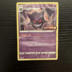 Sealed Pokemon Gengar SWSH241 Prerelease Promo Holo SWSH Sword & Shield Card - Image 1
