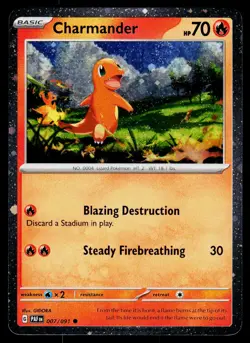Charmander 007/091 Miscellaneous Cards & Products Common Cosmos Holo #1 - Image 1