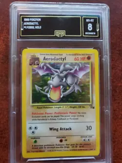 Aerodactyl Fossil Holo Pokemon Card Base WOTC PSA BGS GMA 8 NM - Mint - Image 1