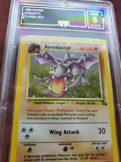 Aerodactyl Fossil Holo Pokemon Card Base WOTC PSA BGS GMA 8 NM - Mint - Image 5