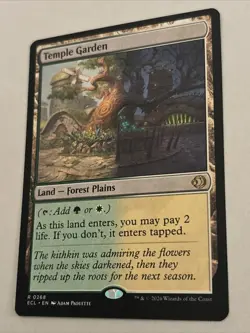 Magic: The Gathering Temple Garden Land Green White 2026 Mtg Nm - Image 2