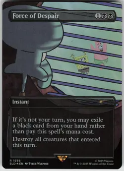 MTG Force of Despair Rainbow Foil NM Secret Lair Drop Series Magic 1936 - Image 1