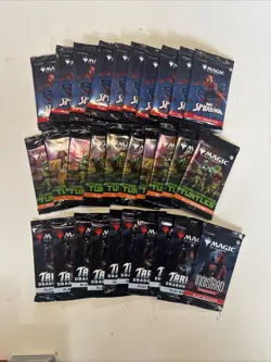 30x Packs Spider-Man, Ninja Turtles, Tarkir Dragonstorm Pack Sealed Magic Lot - Image 1