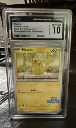 CGC 10 Pokemon Pikachu 225 Scarlet & Violet Promo Regular 2025 - Image 1