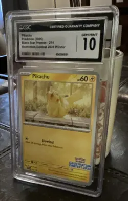 CGC 10 Pokemon Pikachu 225 Scarlet & Violet Promo Regular 2025 - Image 2
