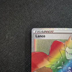 Lance 206/195 Silver Tempest Rainbow Hyper Rare Pokemon Trading Card - Image 2