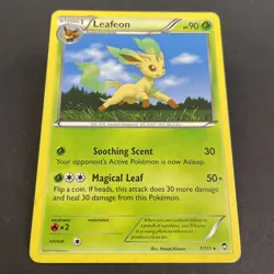 Leafeon 7/111 Moderately Played Rare XY Furious Fists Normal Pokemon - Image 1