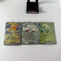 Pokemon Paldea Adventure Chest Promos (3 cards) Pawmot, Maushold, Sprigatito - Image 1