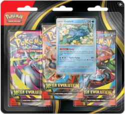 Pokemon TCG Mega Evolution Triple Three Pack Blister - Golduck - New & Sealed - Image 1