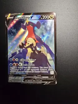 Pokemon TCG Garchomp V TG23/TG30 Astral Radiance Ultra Rare Full Art Holo 200 HP - Image 1