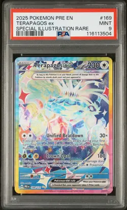 Terapagos Ex Special Illustration Rare Pokemon Prismatic Evolutions 169/131 PSA - Image 1