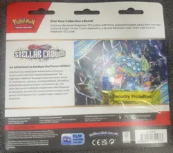2 x Pokemon Scarlet & Violet Stellar Crown - 3 Pack Blisters - 6 Packs - New - Image 2