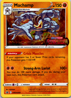 Pokemon TCG - Machamp - SWSH243 Black Star Promo - Lost Origin - Image 1